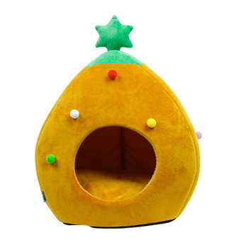 Winter Wonderland Christmas Tree Pet Bed - Cozy Nest For Cats And Dogs-8