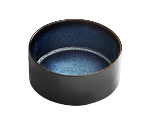 Durable Blue Ceramic Pet Bowl for Dogs and Cats | Non-Toxic & Easy Clean Design