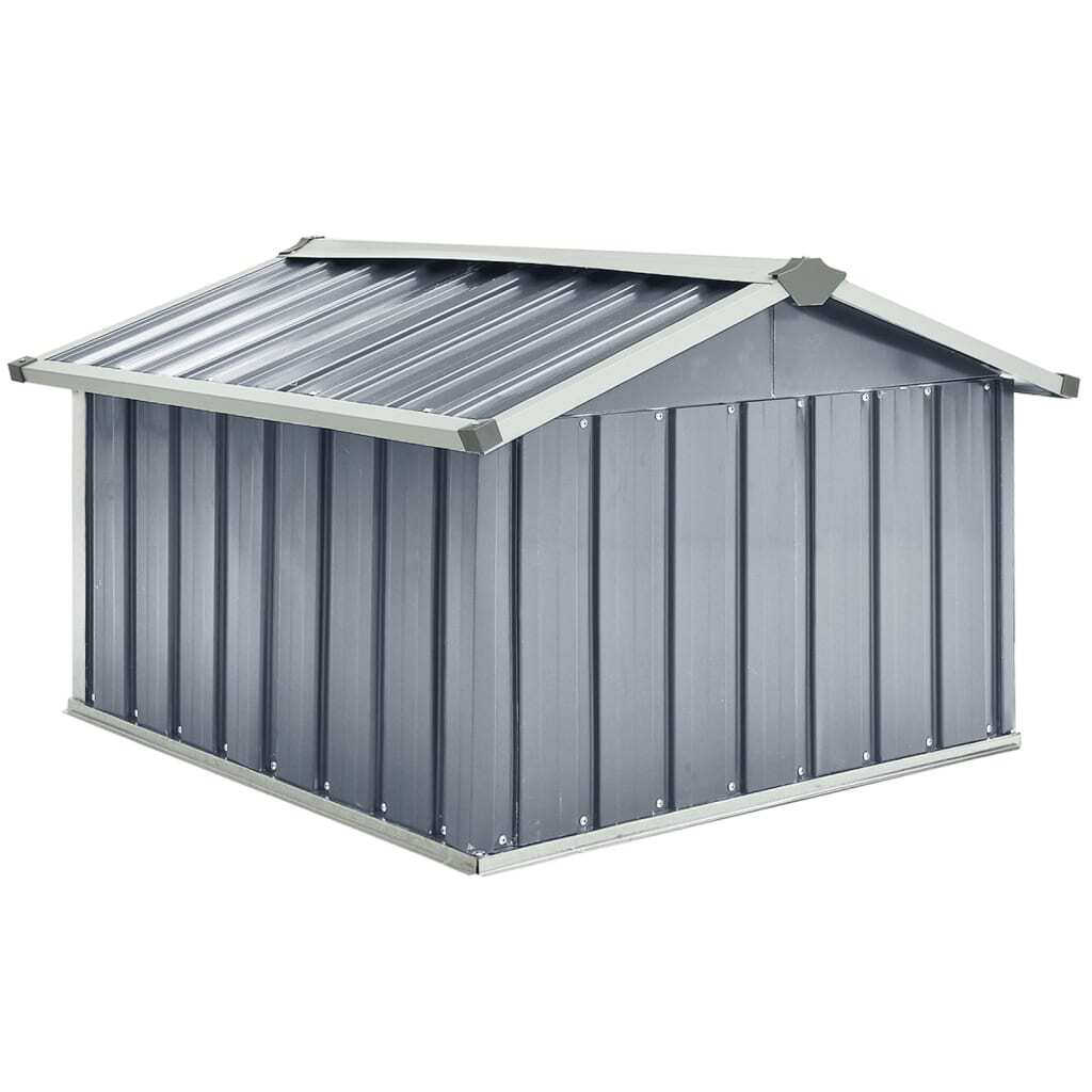 Garden Shed Grey Galvanized steel Standard Durable Garden Shed