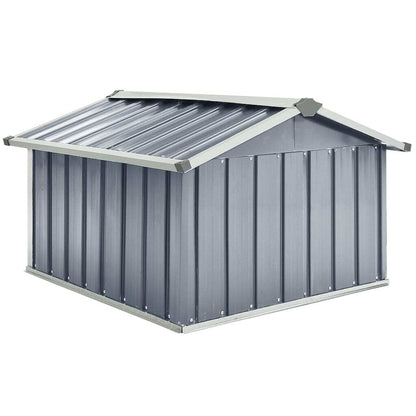 Garden Shed Grey Galvanized steel Standard Durable Garden Shed