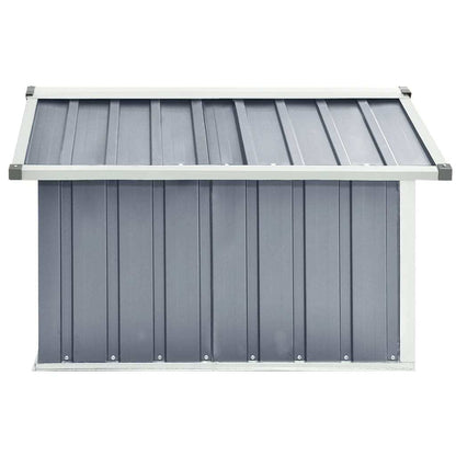 Garden Shed Grey Galvanized steel Standard Durable Garden Shed