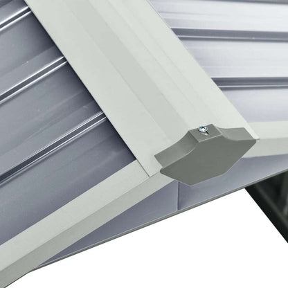 Garden Shed Grey Galvanized steel Standard Durable Garden Shed