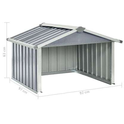 Garden Shed Grey Galvanized steel Standard Durable Garden Shed