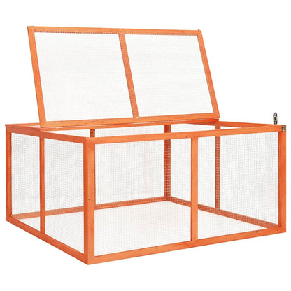 Steel Wire and Wood Rabbit Enclosure