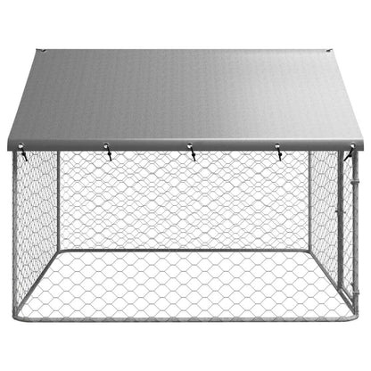 Large Galvanized Steel Dog Kennel