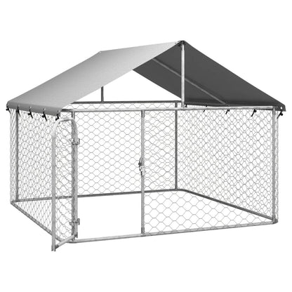 Large Galvanized Steel Dog Kennel