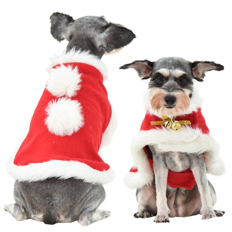 Festive Pet Costume: Christmas Cloak For Dogs And Cats-13