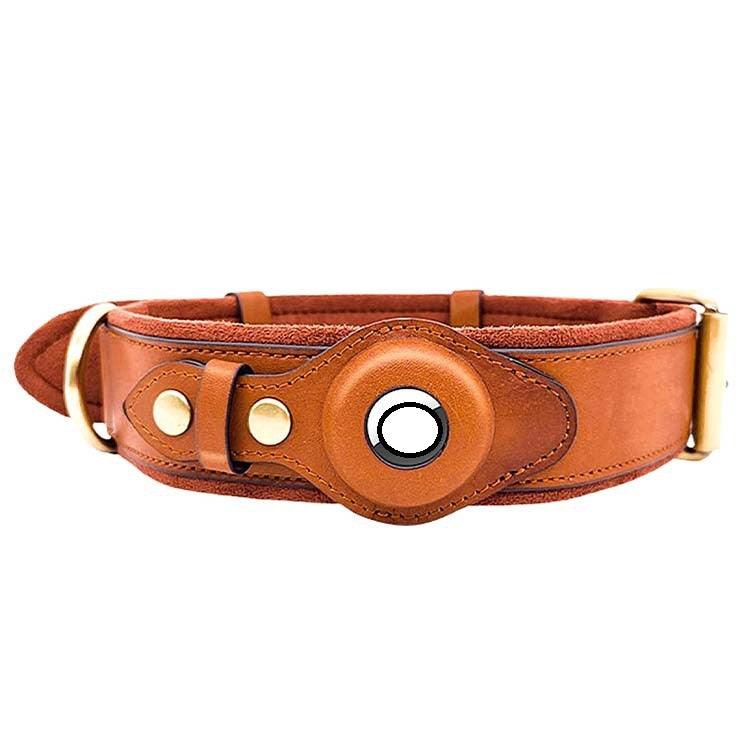 Premium Leather Dog Collar With Location Tracking-3