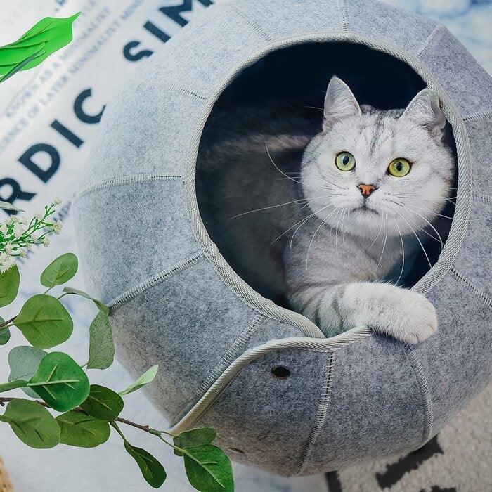 Foldable Cat Tunnel Bed: The Ultimate Interactive Retreat For Your Feline Friend-1