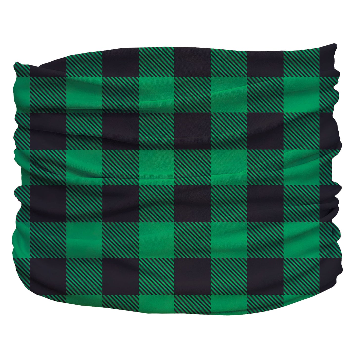 Buffalo Plaid Green Pup Scruff-1