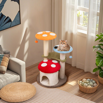 Mushroom Cat Tower
