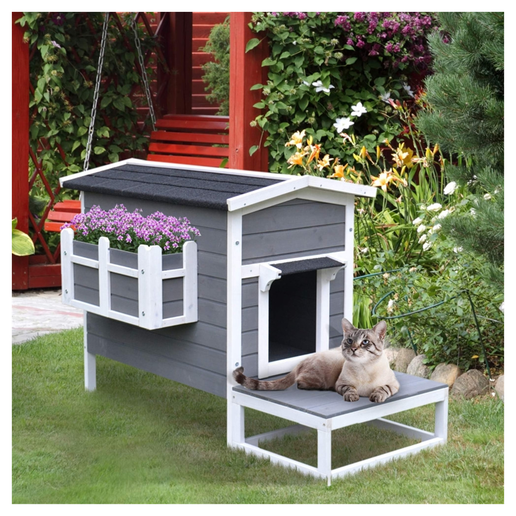 Wooden Cat House