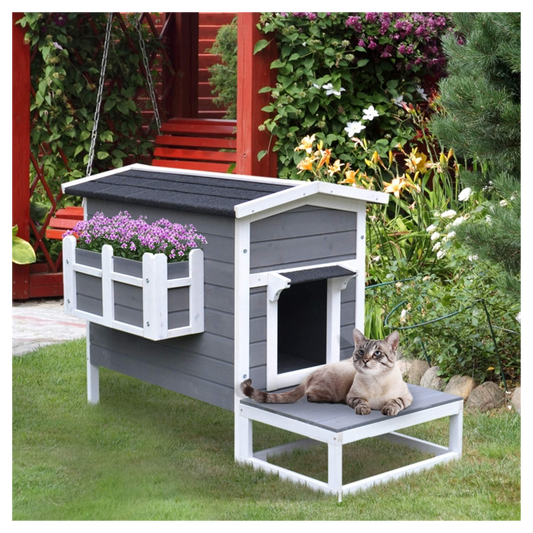 Wooden Cat House