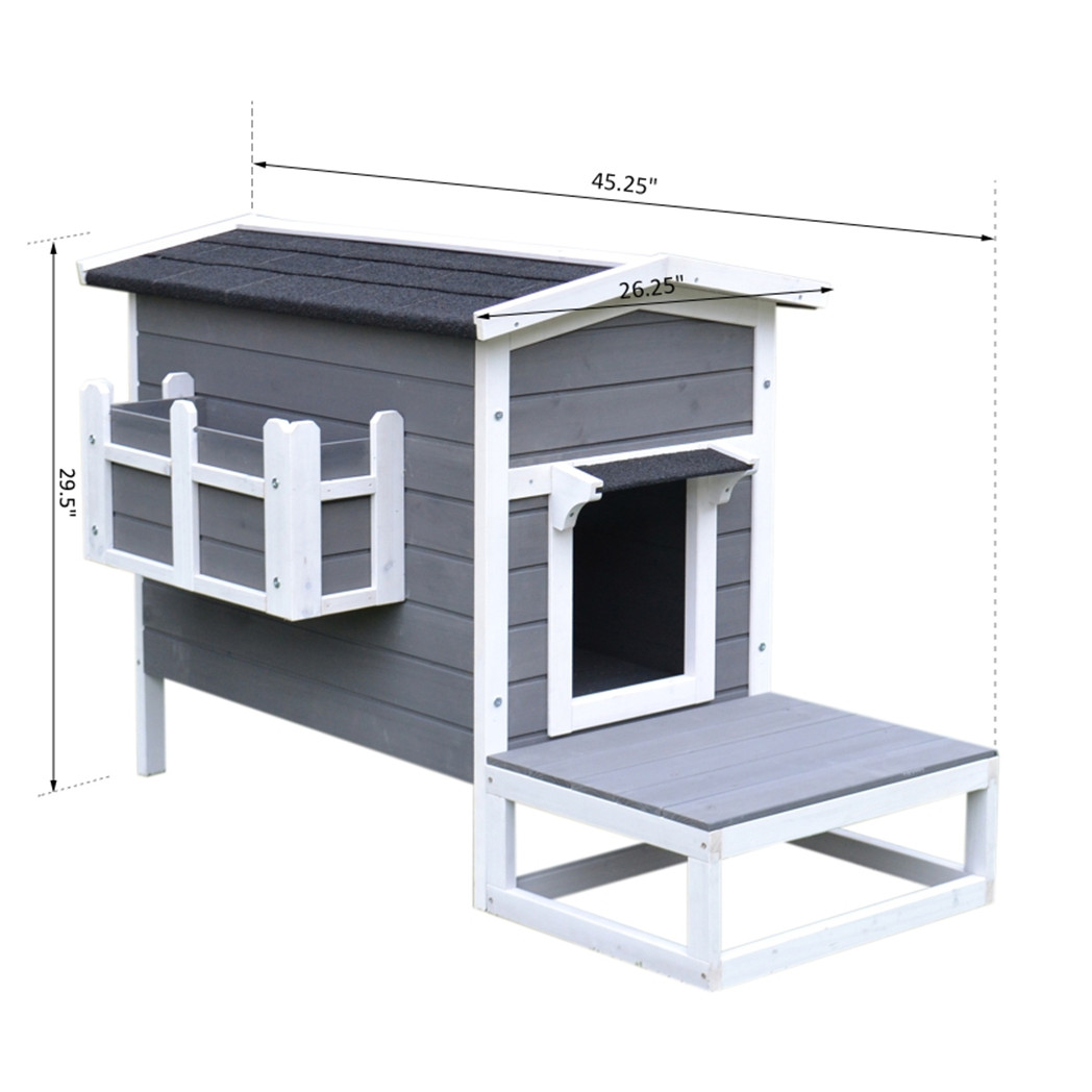 Wooden Cat House