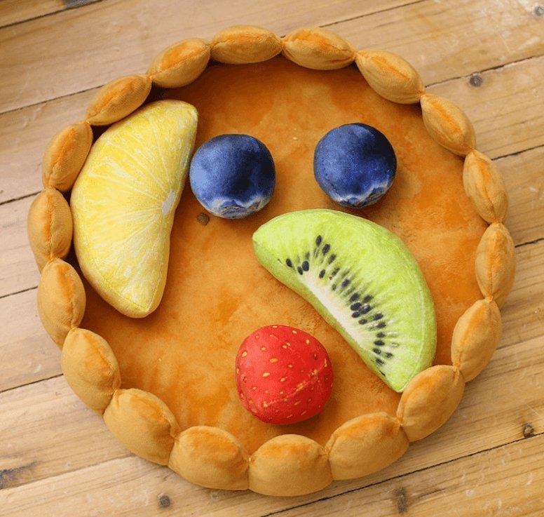Cozy Fruit Tart Pet Bed - A Sweet Retreat For Your Furry Friends-0