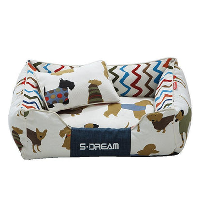 Cozy Haven: The Ultimate Removable And Washable Dog Cat Bed-2