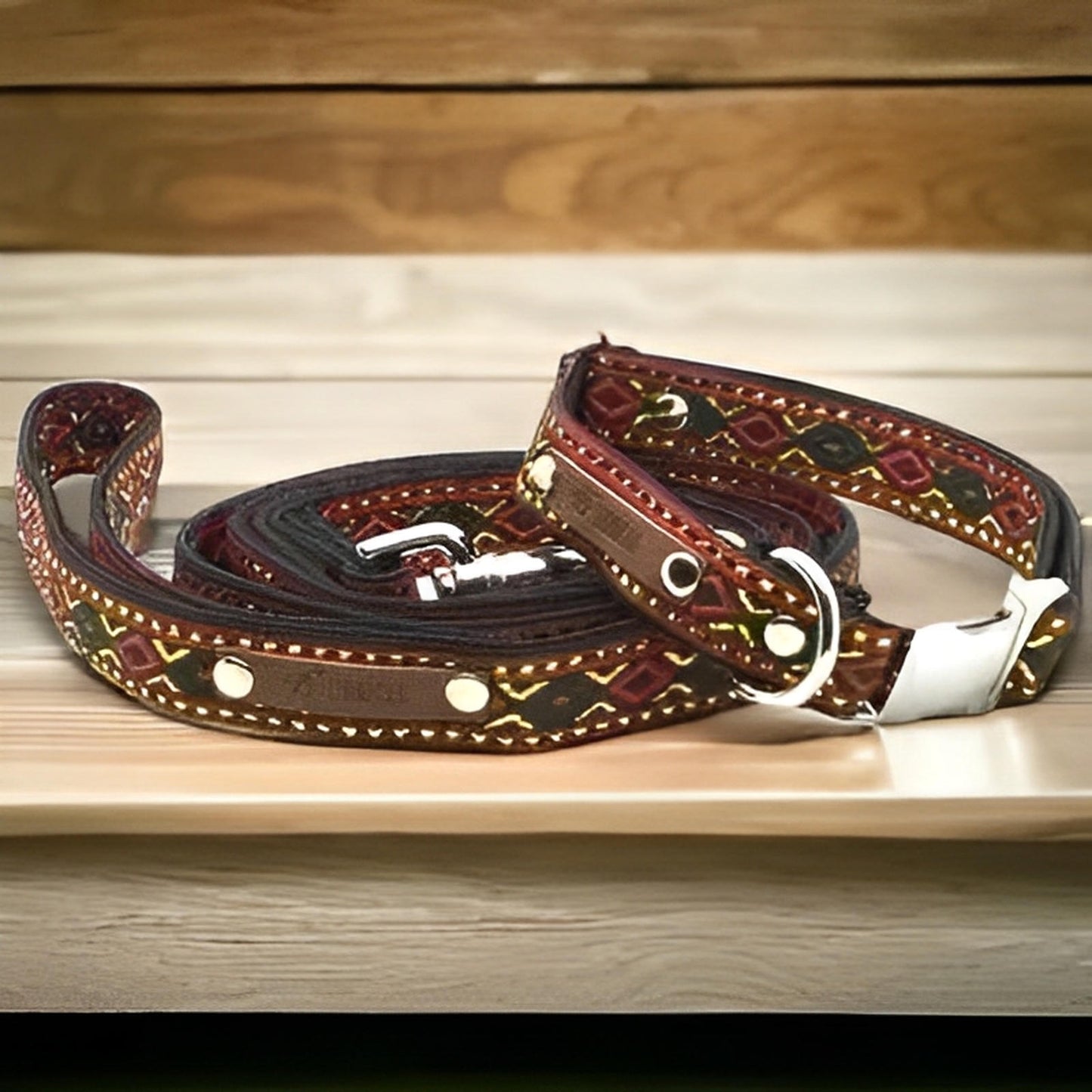 Finnigan's Luxe Handcrafted Dog Collar Set